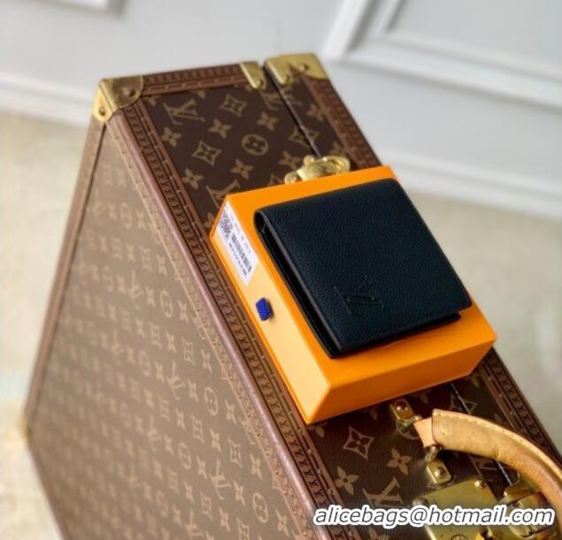 Affordable Price Louis Vuitton Marco Wallet in Waxy calfskin M25944 Black 2025