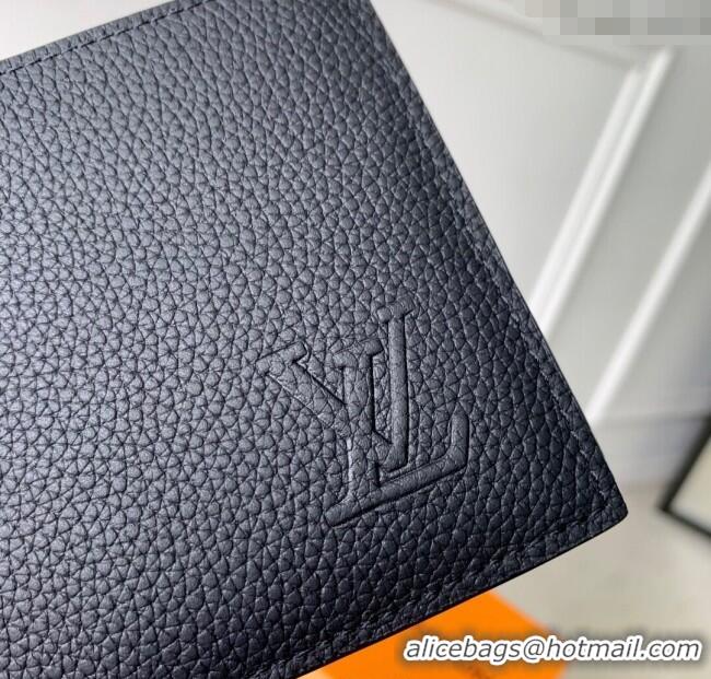 Affordable Price Louis Vuitton Marco Wallet in Waxy calfskin M25944 Black 2025