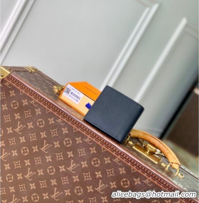 Affordable Price Louis Vuitton Marco Wallet in Waxy calfskin M25944 Black 2025
