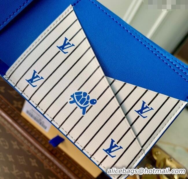 Affordable Price Louis Vuitton Multiple Wallet in Epi Leather M25801 Blue 2025