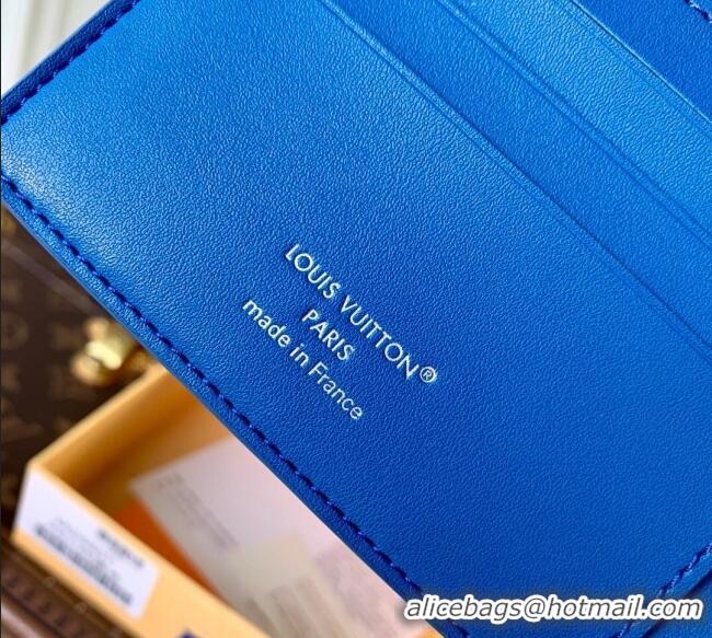 Affordable Price Louis Vuitton Multiple Wallet in Epi Leather M25801 Blue 2025