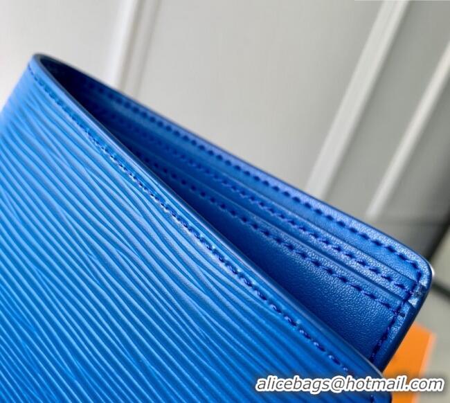 Affordable Price Louis Vuitton Multiple Wallet in Epi Leather M25801 Blue 2025