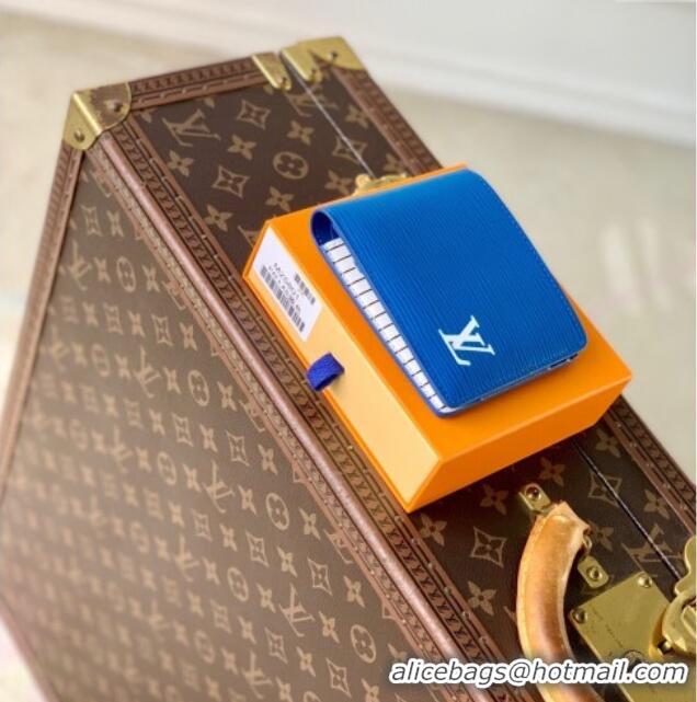 Affordable Price Louis Vuitton Multiple Wallet in Epi Leather M25801 Blue 2025