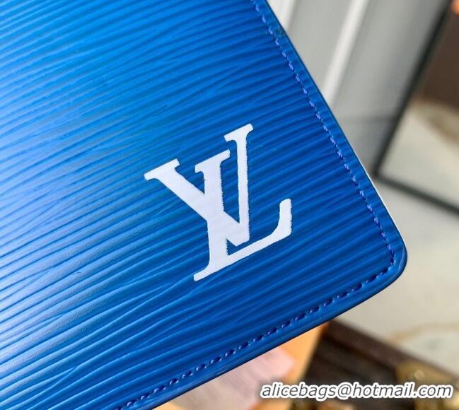 Affordable Price Louis Vuitton Multiple Wallet in Epi Leather M25801 Blue 2025