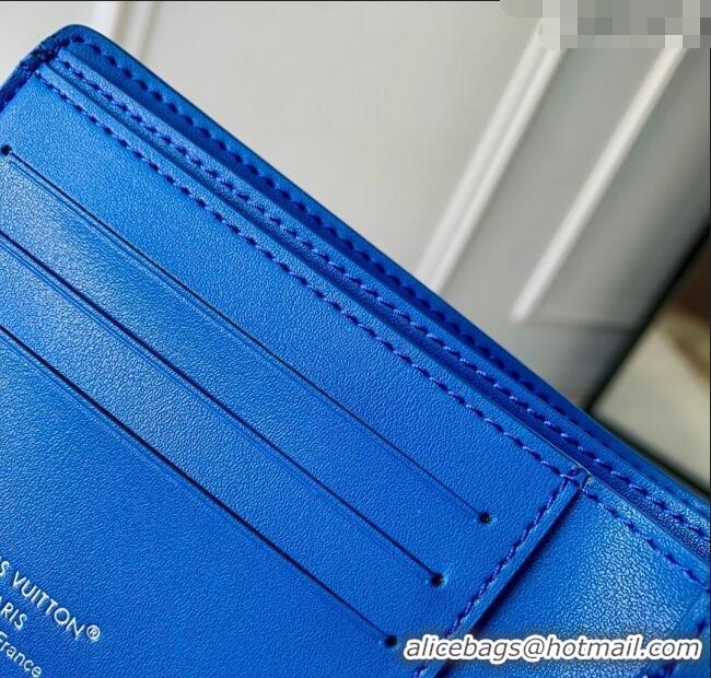 Affordable Price Louis Vuitton Multiple Wallet in Epi Leather M25801 Blue 2025
