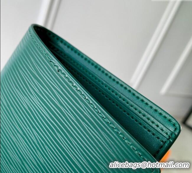 Top Design Louis Vuitton Multiple Wallet in Epi Leather M25801 Green 2025