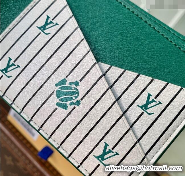 Top Design Louis Vuitton Multiple Wallet in Epi Leather M25801 Green 2025