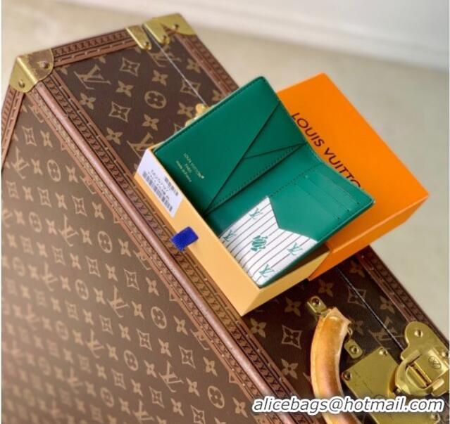 Reasonable Price Louis Vuitton Pocket Organizer Wallet in Epi Leather M25797 Green 2025