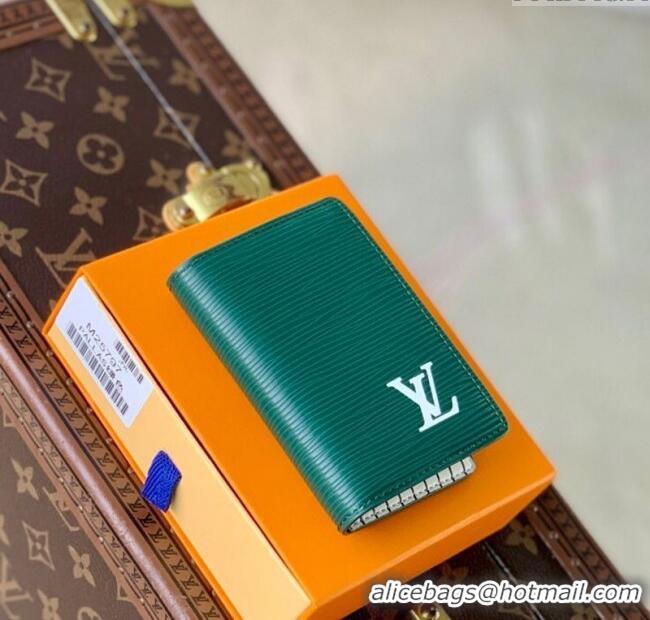 Reasonable Price Louis Vuitton Pocket Organizer Wallet in Epi Leather M25797 Green 2025