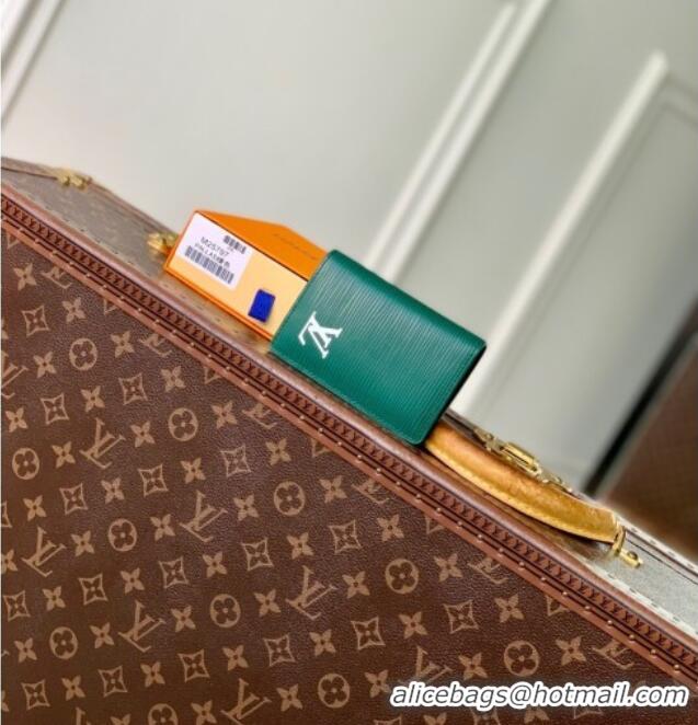 Reasonable Price Louis Vuitton Pocket Organizer Wallet in Epi Leather M25797 Green 2025