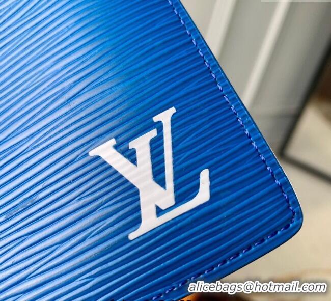 Affordable Price Louis Vuitton Pocket Organizer Wallet in Epi Leather M25798 Blue 2025