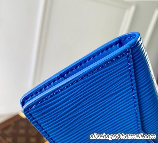 Affordable Price Louis Vuitton Pocket Organizer Wallet in Epi Leather M25798 Blue 2025