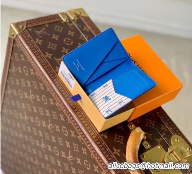 Affordable Price Louis Vuitton Pocket Organizer Wallet in Epi Leather M25798 Blue 2025