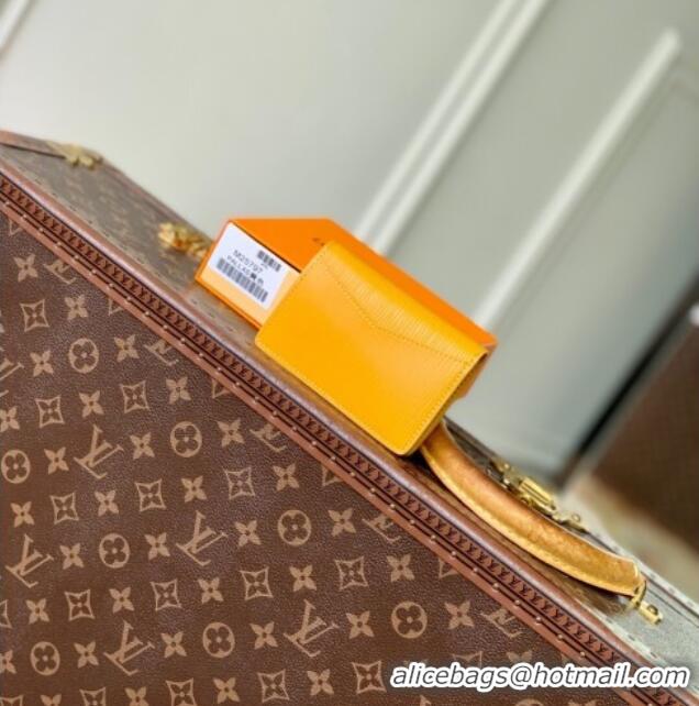 Top Design Louis Vuitton Pocket Organizer Wallet in Epi Leather Jaune Mat M25799 Yellow 2025