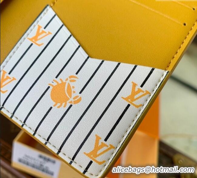 Top Design Louis Vuitton Pocket Organizer Wallet in Epi Leather Jaune Mat M25799 Yellow 2025