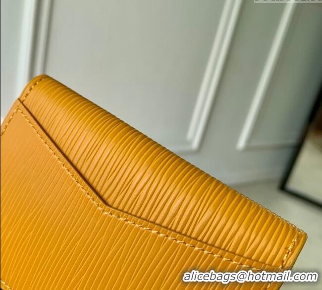 Top Design Louis Vuitton Pocket Organizer Wallet in Epi Leather Jaune Mat M25799 Yellow 2025