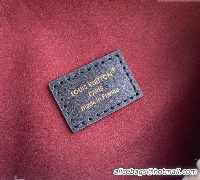 Best Price Louis Vuitton Pochette Mia Shoulder Bag in Creme White Shearling M26245 2025