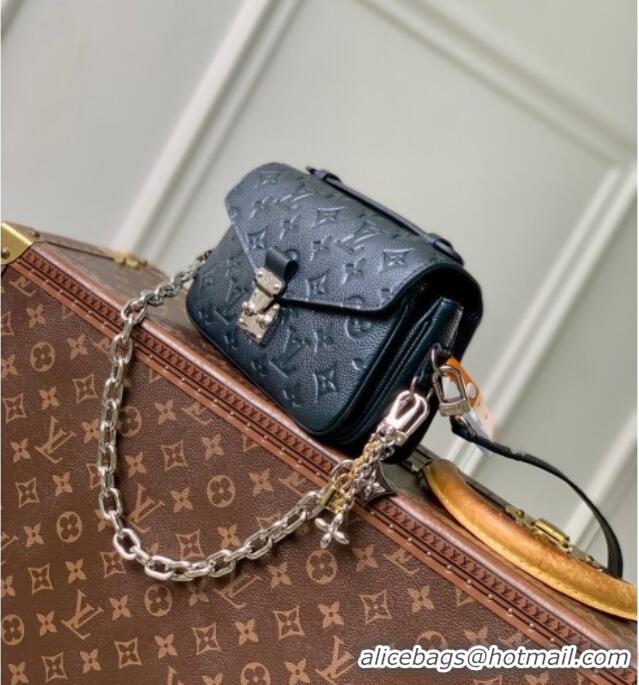 Affordable Price Louis Vuitton Pochette Metis East West Bag in Shimmery Ink Monogram Leather M26456 2025