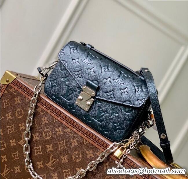 Affordable Price Louis Vuitton Pochette Metis East West Bag in Shimmery Ink Monogram Leather M26456 2025