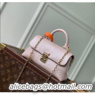 Best Price Louis Vuitton Nano Madeleine Top Handle Bag in Snowy Pearl Pink Leather M27043 2025