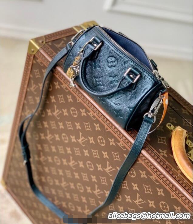 Promotional Louis Vuitton Nano Speedy Bag in Monogram Leather Shimmery M26510 Ink Blue 2025