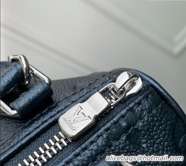 Promotional Louis Vuitton Nano Speedy Bag in Monogram Leather Shimmery M26510 Ink Blue 2025