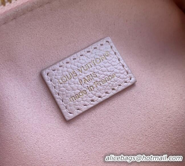 Well Crafted Louis Vuitton Nano Speedy Bag in Monogram Leather Snowy M27107 Pearl Pink 2025