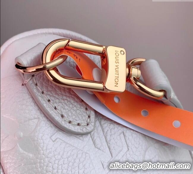 Well Crafted Louis Vuitton Nano Speedy Bag in Monogram Leather Snowy M27107 Pearl Pink 2025