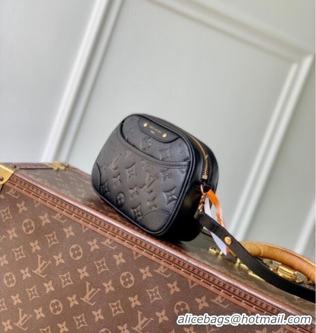Top Quality Louis Vuitton Tiny Camera Bag in Monogram Leather M25518 Black 2025