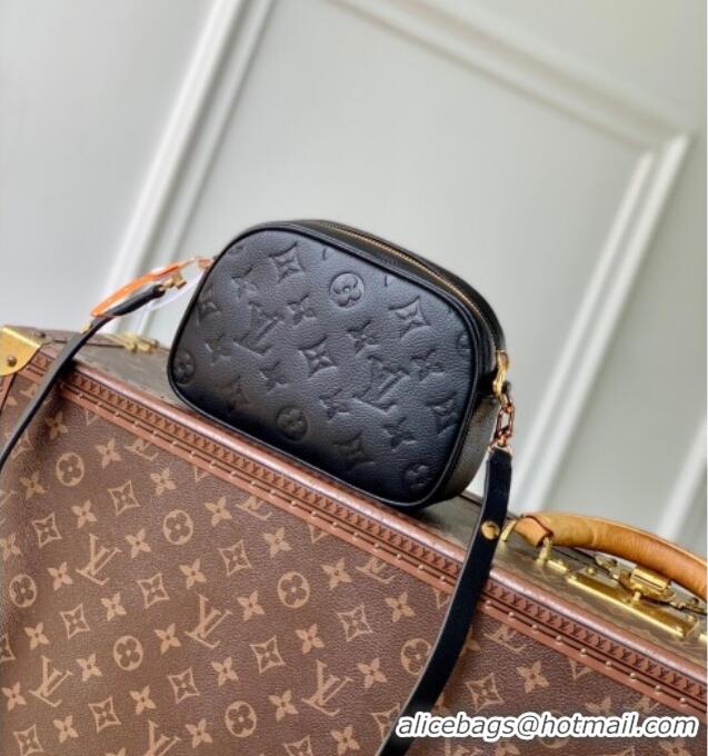 Top Quality Louis Vuitton Tiny Camera Bag in Monogram Leather M25518 Black 2025