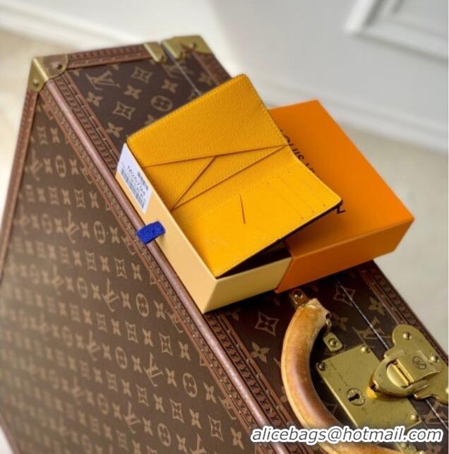 Best Price Louis Vuitton Pocket Organizer Wallet in Blue Stripes Monogram Heritage Canvas M25794 2025