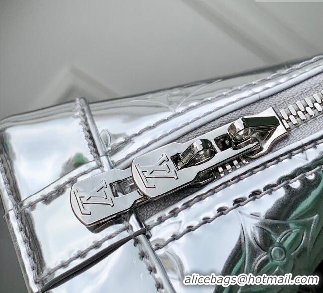 Affordable Price Louis Vuitton Alma BB bag in Silver Coated canvas M26335 2025