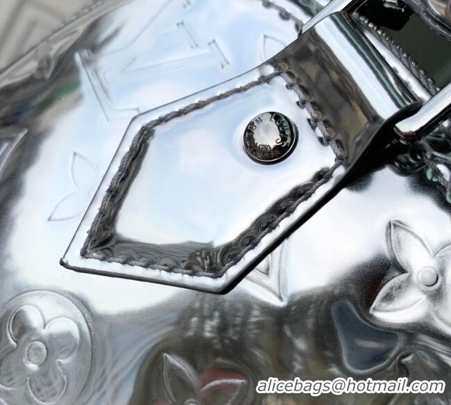 Affordable Price Louis Vuitton Alma BB bag in Silver Coated canvas M26335 2025