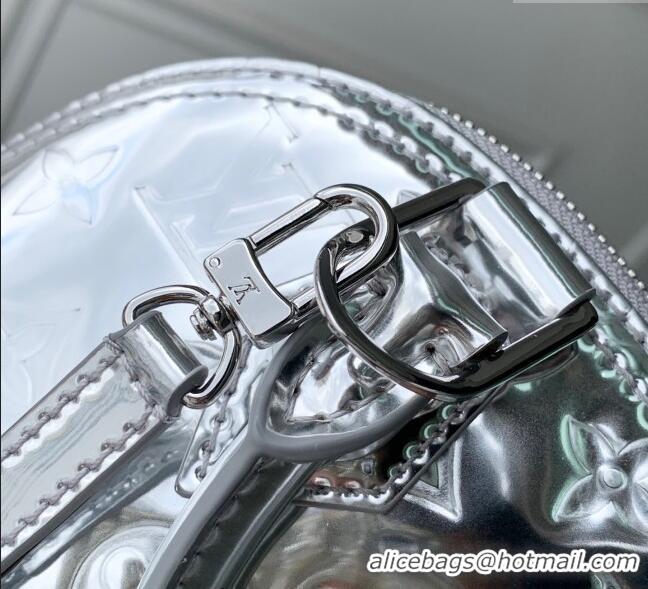 Affordable Price Louis Vuitton Alma BB bag in Silver Coated canvas M26335 2025