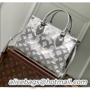 Reasonable Price Louis Vuitton Onthego Small Tote bag in Silver Coated canvas M26373 2025