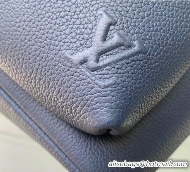 Top Quality Louis Vuitton Mens Discovery Work Backpack bag in Waxy calfskin M26022 Navy Blue 2025