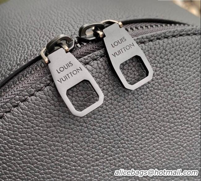 Best Quality Louis Vuitton Mens Discovery Work Backpack bag in Waxy calfskin M15259 Black 2025