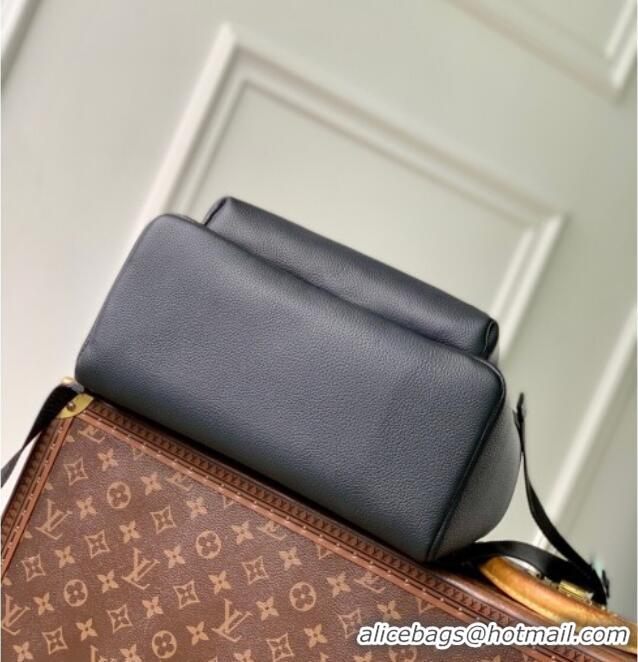 Best Quality Louis Vuitton Mens Discovery Work Backpack bag in Waxy calfskin M15259 Black 2025