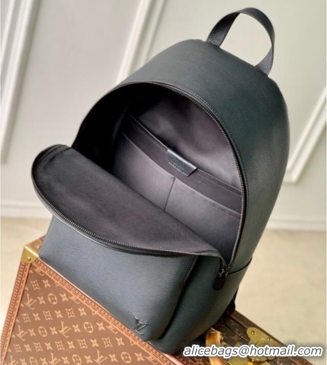 Best Quality Louis Vuitton Mens Discovery Work Backpack bag in Waxy calfskin M15259 Black 2025