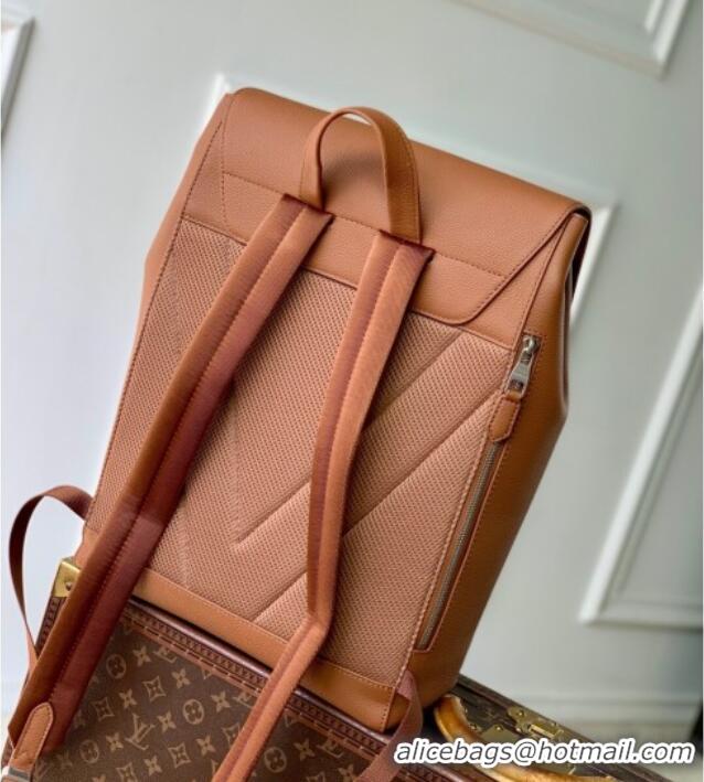 Grade Design Louis Vuitton Mens Fastline Backpack bag in Tan Brown Waxy calfskin M26023 2025