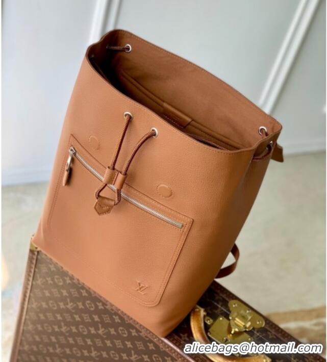 Grade Design Louis Vuitton Mens Fastline Backpack bag in Tan Brown Waxy calfskin M26023 2025