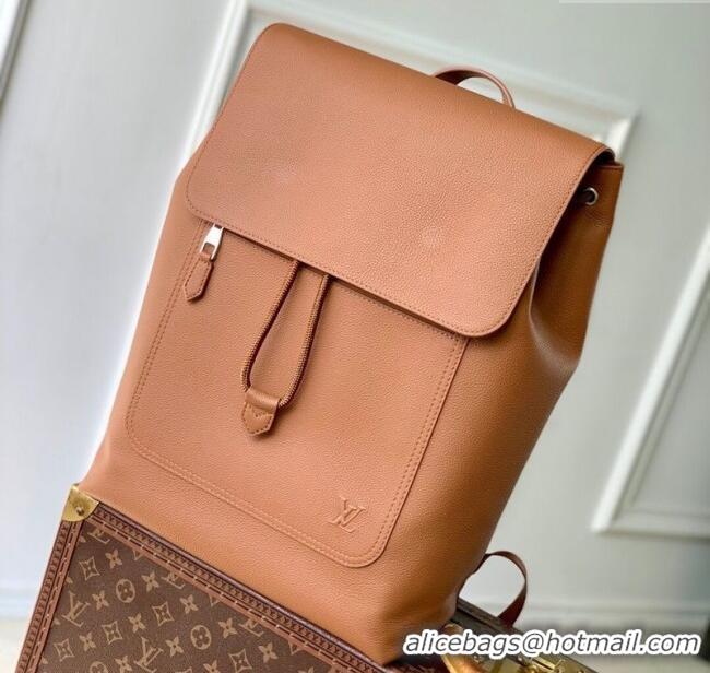 Grade Design Louis Vuitton Mens Fastline Backpack bag in Tan Brown Waxy calfskin M26023 2025