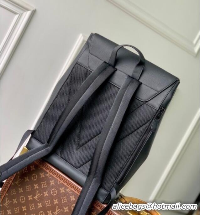 Well Crafted Louis Vuitton Mens Fastline Backpack bag in Black Waxy calfskin M15262 2025