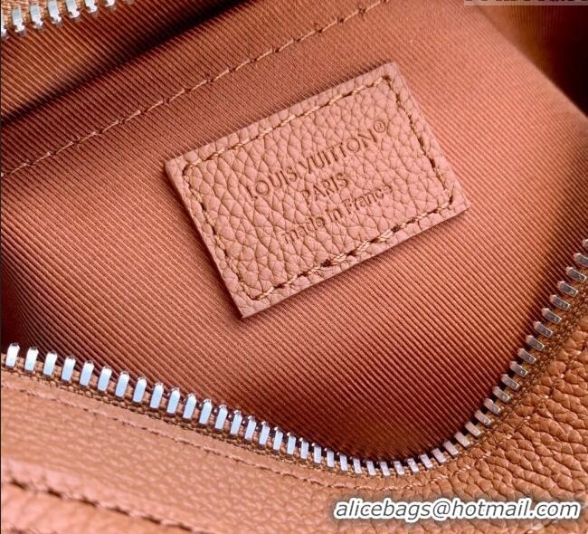Most Popular Louis Vuitton Mens Boarding Messenger bag in Waxy calfskin M25981 Tan Brown 2025