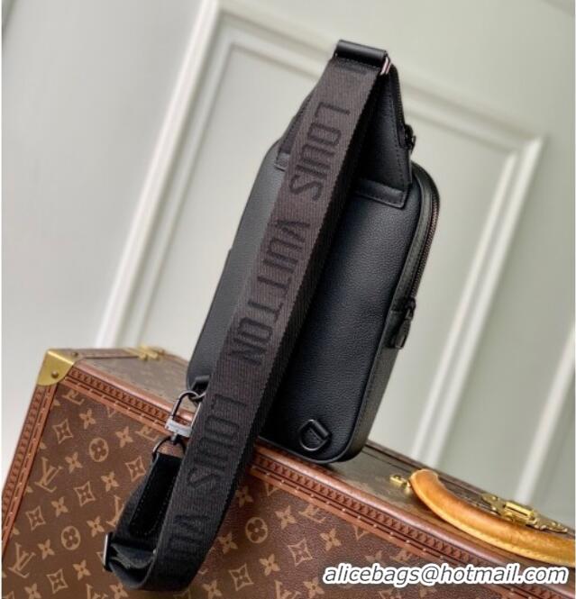 Well Crafted Louis Vuitton Mens Avenue Slingbag PM bag in Waxy calfskin M15255 Black 2025
