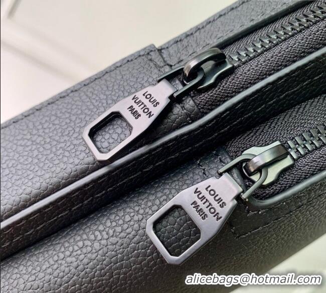 Well Crafted Louis Vuitton Mens Avenue Slingbag PM bag in Waxy calfskin M15255 Black 2025