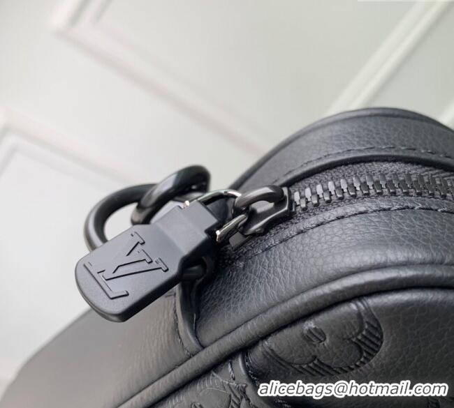 Super Quality Louis Vuitton Mens Trio Messenger Bag in Monogram Shadow Leather M26713 Black 2025