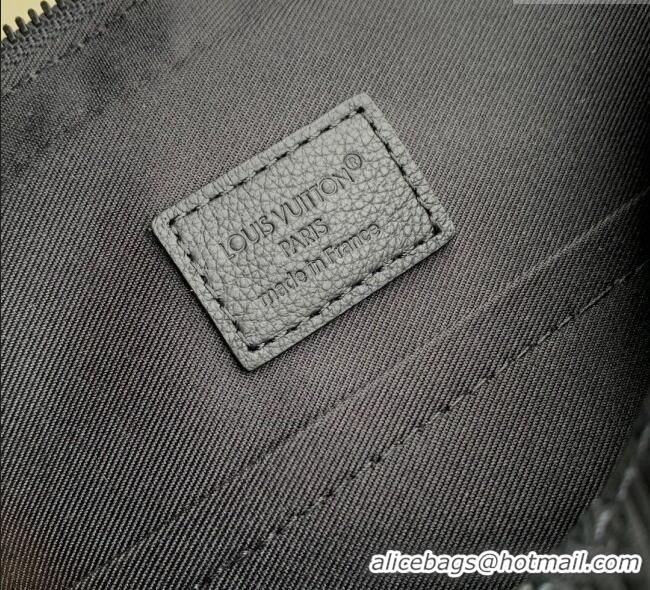 Super Quality Louis Vuitton Mens Trio Messenger Bag in Monogram Shadow Leather M26713 Black 2025