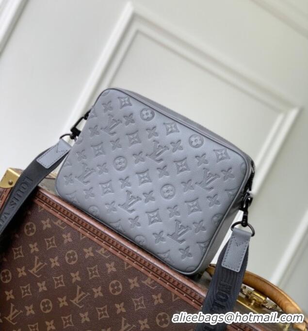 Trendy Design Louis Vuitton Mens Trio Messenger Bag in Monogram Shadow Leather M27185 Grey 2025