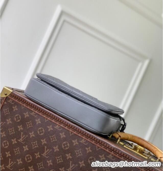 Trendy Design Louis Vuitton Mens Trio Messenger Bag in Monogram Shadow Leather M27185 Grey 2025